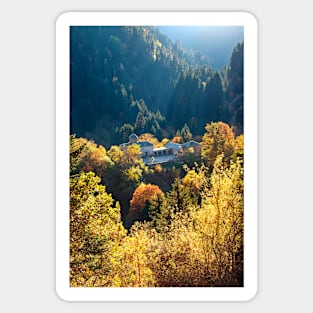 Autumn in Aspropotamos Sticker